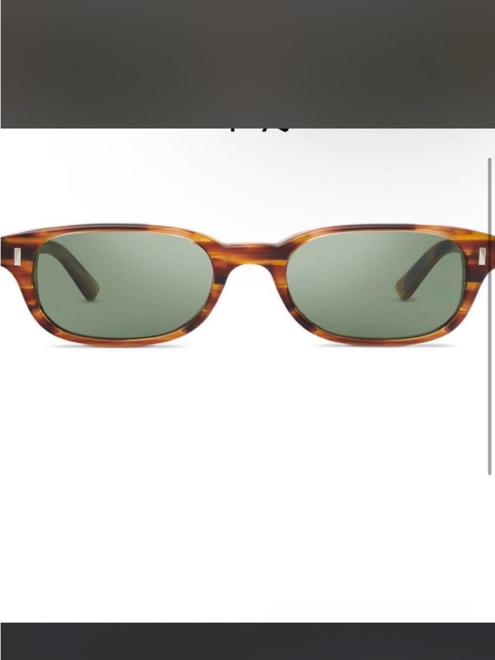 Salt. Bertram Sunglasses with Green Lenses